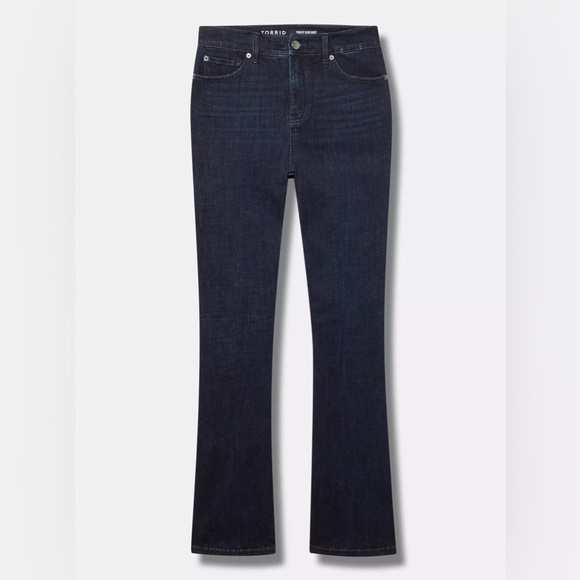 Torrid Trio Dark Indigo Boot Cut Jeans Nieve - Picture 3 of 5